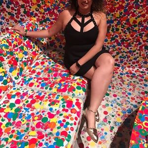 Guess Black Stud Front Dress